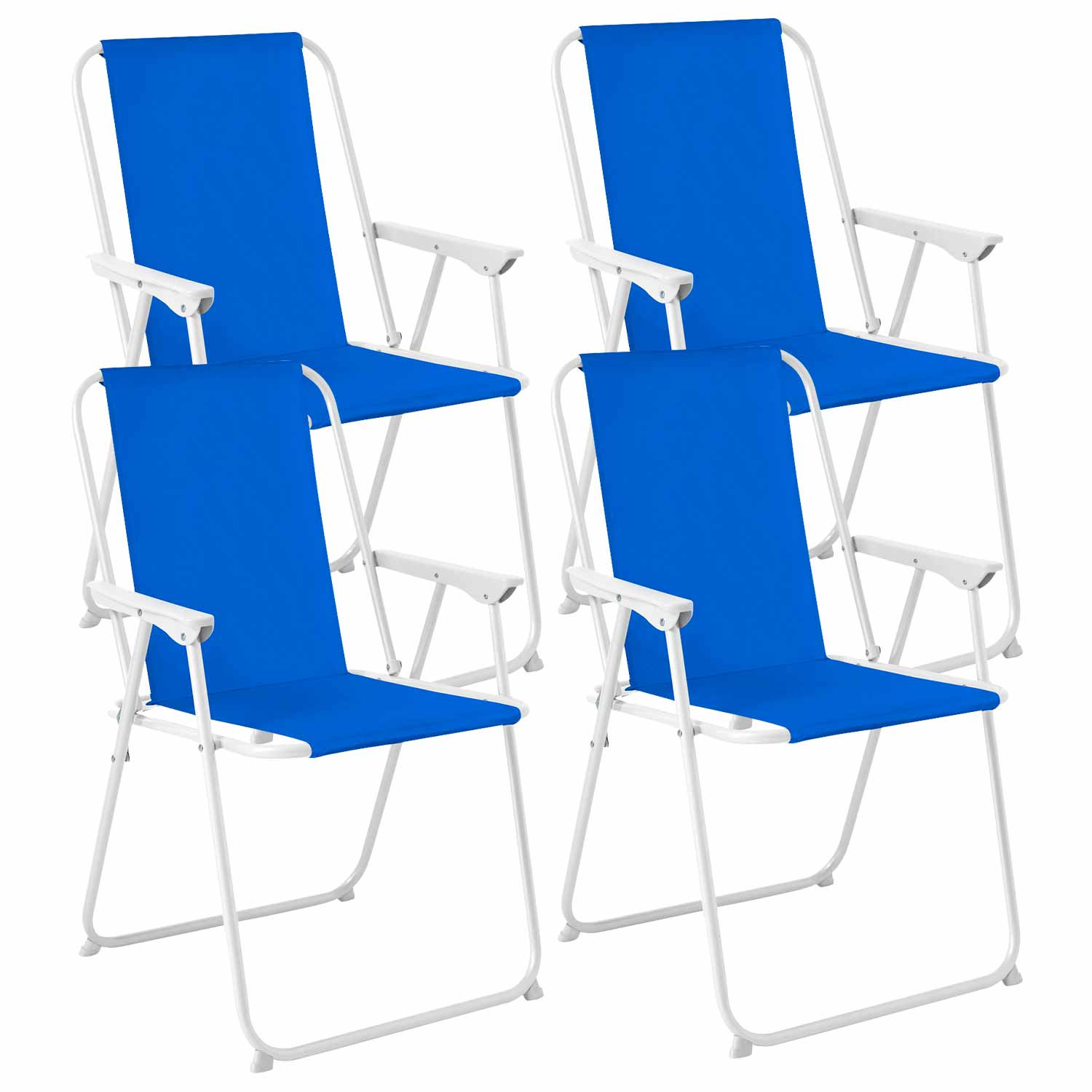 Pack 4 Cadeiras de campismo/praia dobráveis 53x56x79cm 7house Mesas e cadeiras dobráveis 1